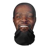 GoGoTree Baraklava Hat Realistic Kevin Durant Mask, Full Face Mask Costume, Cosplay Celebrity Mask, Funny Face Mask for Adults, Standard