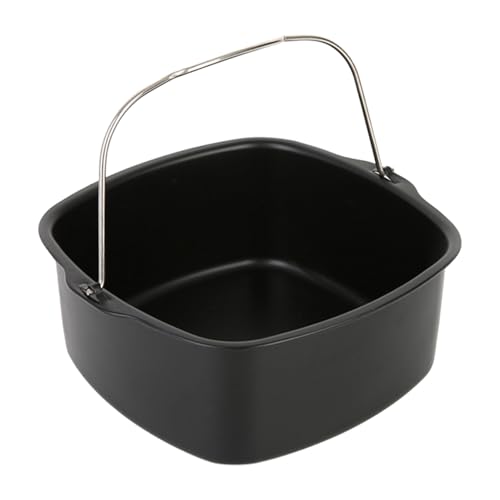 Porta De Pastel Cuadrada - Molde De Freidora De Aire Antiadherente | Bandeja Para Hornear De Acero Inoxidable Cesta De Tostado Durable Aceros De Carbono Fácil De Limpieza Más Fáciles De Cestas