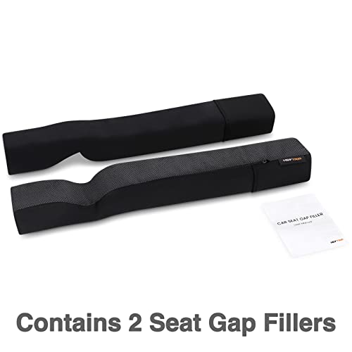 Heytrip Car Seat Gap Filler Universal Fit Organizer Fill The Gap Keep Cellphones Keys Wallet Coins From Falling, Driver Or Passenger Front Use, Pack Of 2(Black) #TOP6