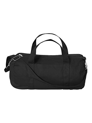 Liberty Bags Grant Cotton Canvas Duffel Bag OS BLACK2