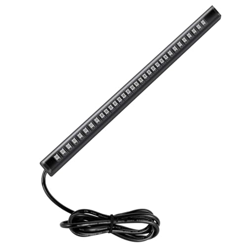 Pivalo Brake Stop Turn Signal License Plate 5W 3m Adhesive 3528 SMD 48 LED Bulb Light Strip for Car/Motorcycle/Harley Davidson/ATV/SUV, 8-inch, Red, White, Green & Yellow