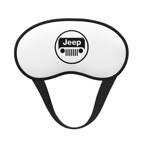 Jeep Logo アイマスク スリープマスク 眼帯 安眠 目隠し 睡眠用 遮光 軽量 昼寝 旅行 快眠 圧迫感なし 通気性 柔らかい 快適 収縮バンド型 調整可能 手洗いok 旅行 出張 オールシーズン対応 男女兼用 1枚
