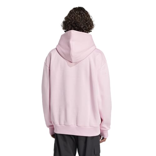 adidas Men's Size All SZN Fleece Loose Hoodie, True Pink, Large Tall2