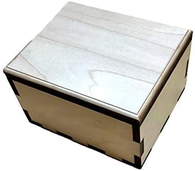 Creative Crafthouse Hurricane Puzzle Box - Hardwood Maple - Will Hold Money and Gift Cards - Fith Anniversary Wood Gift