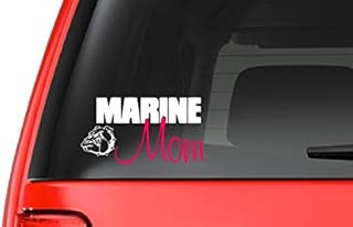 CustomDecal US Marine Mom (M35) Vinyl Decal Sticker Car/Truck Laptop/Netbook Window
