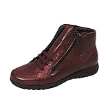  Pitillos - 2513 Botín de Plantilla Extraible para Mujer Fabricado en Piel. Color Burdeos Talla: 38