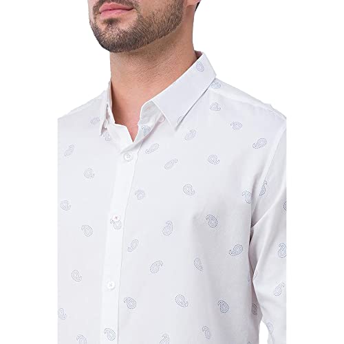 Image of Spykar Men's Printed Slim Fit Shirt