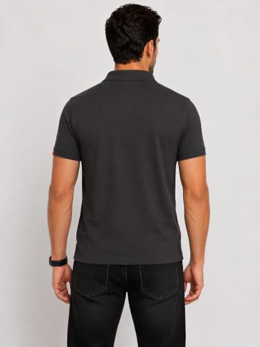 Image of Status Quo Men's Polo T-Shirt | Rich Cotton Blend | Slim Fit | All Day Comfort | Contrast Inner Placket | Polo Collar