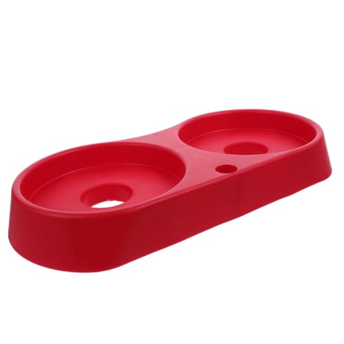 Soporte antivuelco para extintor en rojo