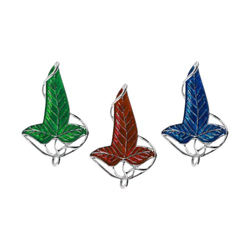 DUZEPA Pack de 3 broches medievales con forma de hoja: broches