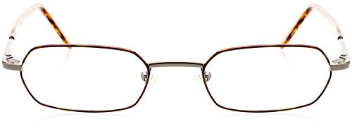 Optical Eyewear - Modified Oval Shape, Metal Full Rim Frame - for Women or Men Prescription Eyeglasses RX2