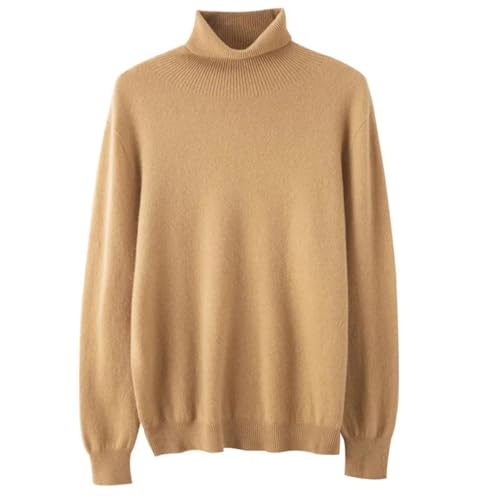 Men Classic Seamless Wool Turtleneck Pullover Basic Flip Up Neck Long Sleeve Soft Warm Business Sweater2