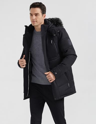 Orolay Men's Winter Warm Jacket Hooded Mountain Parka with Faux Fur4
