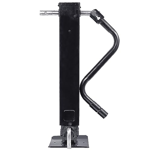 Heavy Duty Weld Square Tube Trailer Jack - 12.5\" Lift 13.5\" Drop Leg Travel Capacity 12000 LBS (12000lbs Front Pull pin)