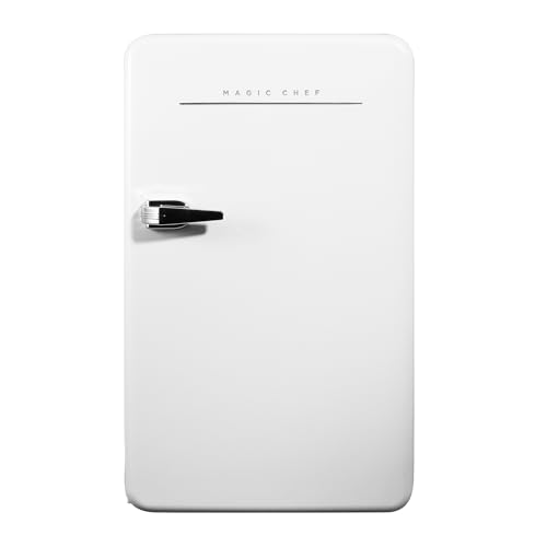 Magic Chef 17.5 in. 3.2 cu.ft. Retro Mini Refrigerator in White, without Freezer