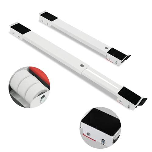 Leseed Support Machine A Laver Réglable, Capacité De Charge De 300 Kg, Socle Lave Linge Avec Base En Caoutchouc Antidérapant Absorbant Les Chocs, Adapté Aux Réfrigérateurs, Canapés, Armoires (Blanc)