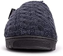 MUK LUKS Men's Gabriel Clog Slippers, Dark Blue, Medium | Image 4