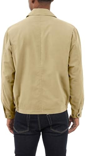 London Fog Jaqueta de golfe masculina Auburn com zíper frontal