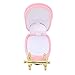 Boîte à bijoux, boîte décorative mignonne de landau rétro pour des boucles d'oreilles d'anneaux pour des dents de bébé(rose)