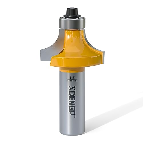 Image of Roundover Router Bit 1 /2 Shank, 3 /8 inch Radius Round Over Router Bits, Router Bits Round Over for Edging Forming Rounding Woodworking Cutter