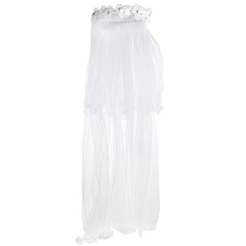 OSALADI Couronne de bandeau de couronne de fleurs avec accessoire de coiffure pour enfants guirlande de voile Cover