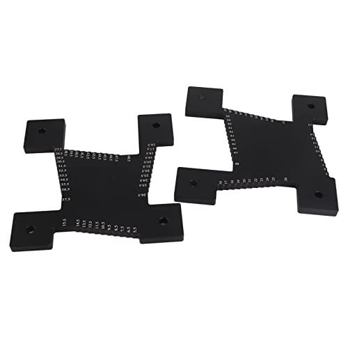 2Pcs Height Aluminum Alloy Metric Scale Cutting Depth Measurement Tool for Saw Blade