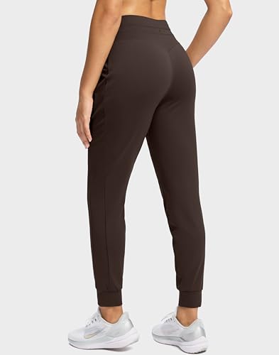 Image of Soothfeel Womens Joggers with Zipper Pockets High Waisted Sweatpants Athletic Leggings Pants for Workout Running Yoga