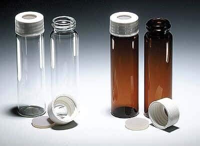 Cole-Parmer Clear Precleaned EPA vials, 40 mL, case of 72