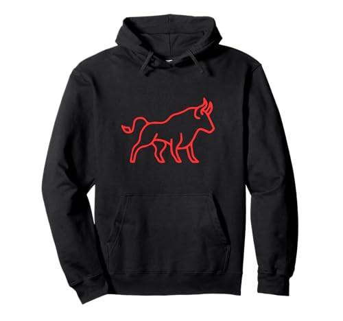 Bull Logo Red Ox Gift Tee Bull Print Pullover Hoodie