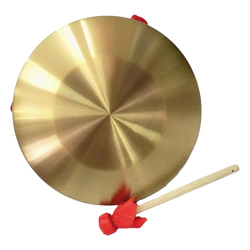 VICASKY Traditional Chinese Gong Drum Set Small Gong Chinese Instrument Decor Percussion for Adults