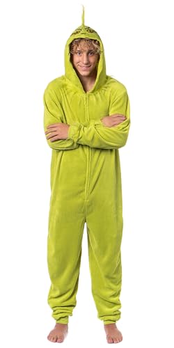 Dr. Seuss GRINCH Who Stole Christmas Hooded Pajama Union Suit2