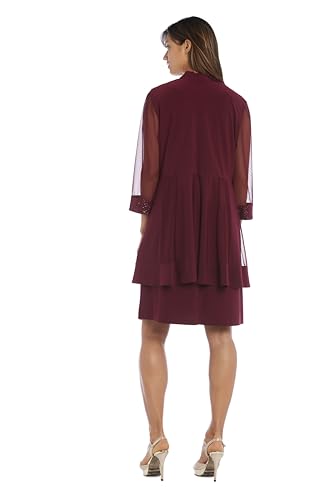 Image of R&M Richards Elegant 3 /4 Sleeve Swing Shrug Sweater
