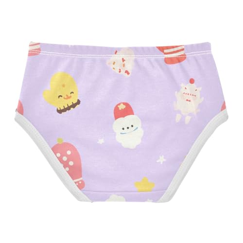 Christmas Mittens Pattern Girls' Underwear Soft Touch Comfort Color for Toddler Girls in Sizes 2T,3T, 4T, 5T, 6Y and 8Y2