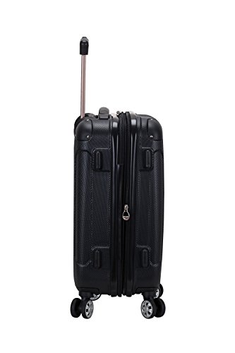 Rockland London Hardside Spinner Wheel Luggage, Black, Carry-On 20-Inch #TOP2