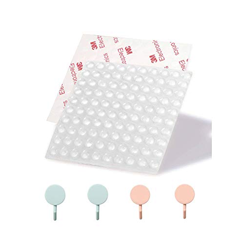 Borker 50 PCS Door Stoppers Wall Protector–Quiet, Clear Rubber Door Knob, Wall Shield & Silencer for Door Handle - More Discreet Than a Door Knob Safety Cover (Clear)