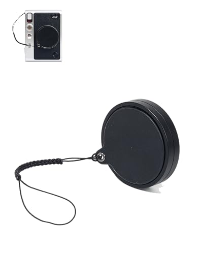 Tapa de lente para cámara instantánea Fujifilm Instax Mini EVO, tapa premium de aleación de aluminio BOVUGAC con cordón anti-pérdida, protección contra rayones y huellas dactilares miniatura 1