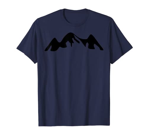 Montañas/Alpes / Montañas Logo amantes de la naturaleza Camiseta