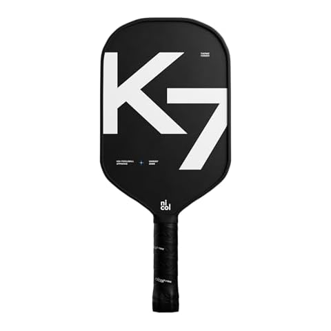 Nicol Pickleball K7 Elongated Pickleball Paddle - Thermoformed Premium Japanese T700 Carbon Fiber Pickleball Paddle for Increased Spin & Control - Aerodynamic Pickleball Racket with Elongated Handle Cover