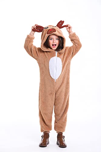 Disfraz infantil de reno navideño unisex 8-9 Años miniatura 2