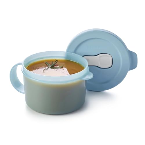Tupperware Essentials Store, Serve & Go - Tazza da zuppa da 520 ml, portatile e adatta ai viaggi, per conservare, riscaldare e servire zuppe o bevande calde, un'ottima idea regalo, coperchio ermetico,
