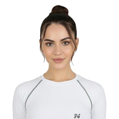 Image of NINQ Women's Long Sleeve Compression T-Shirt for Gym, Running, Yoga & Sports Wear