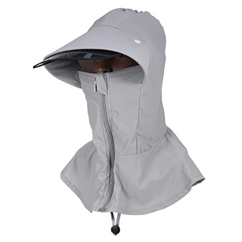 ARTIBETTER Chapéu de Sol de Aba Com Protetor Facial Ajustável Polaina para O Rosto Lenço Bandana Pro
