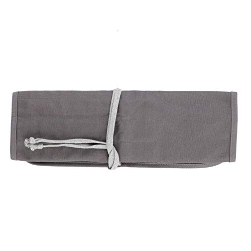 Tomotato Paint Brush Holder, Artist Paint Brush Roll Canvass Pouch Multi-slot Paint Brush Storage Bag Pocket for Artist Draw Pen Brush Stationery Gray