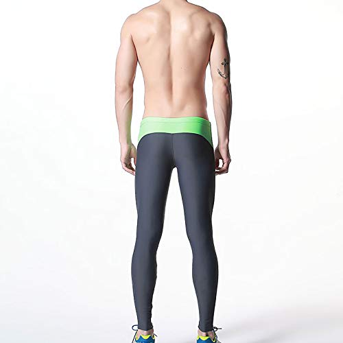 Men's Tight Long Swim Trunks Swimming Leggings Swimwear3