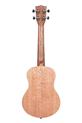 Image of Kala KA-20T Burled Meranti Tenor Ukulele Bundle with Hard Case, Tuner, Austin Bazaar Instructional DVD, and Polishing Cloth