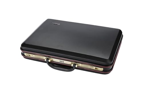 Suitcase Portable Password Box,Briefcase, Documents Data Box,Tools Instrument Box, Boarding Travel Box,Cash Suitcase (Color : Black, Size : 20in)