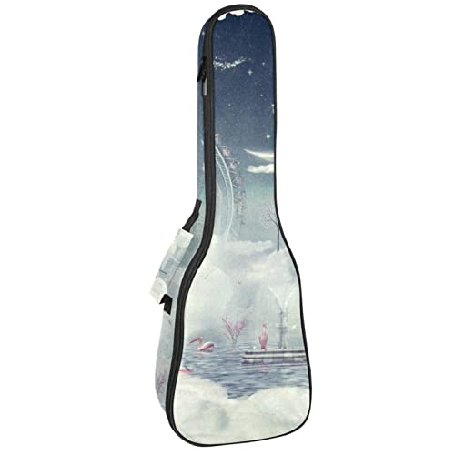 Housse ukulélé ténor étanche sac à dos rembourré pour concert 60,9 cm