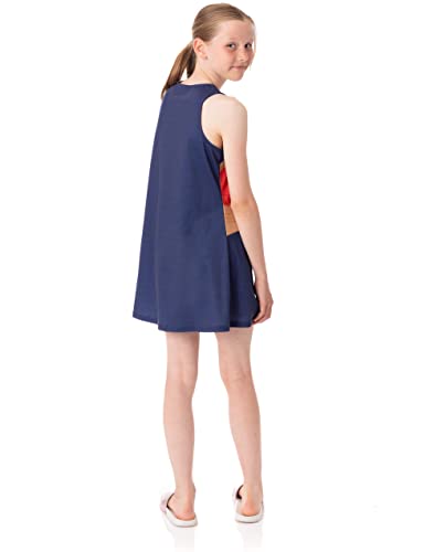 Disfraz Wonder Woman para niñas de 5-6 años azul o rojo miniatura 2