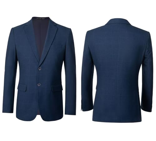 Men's Suits 3 Piece Slim Fit Tuxedo for Men Two Button Plaid Jacket Vest Pants Set for Formal Wedding Prom Business Party3