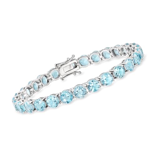 Ross-Simons 25.00 ct. t.w. Sky Blue Topaz Tennis Bracelet in Sterling Silver